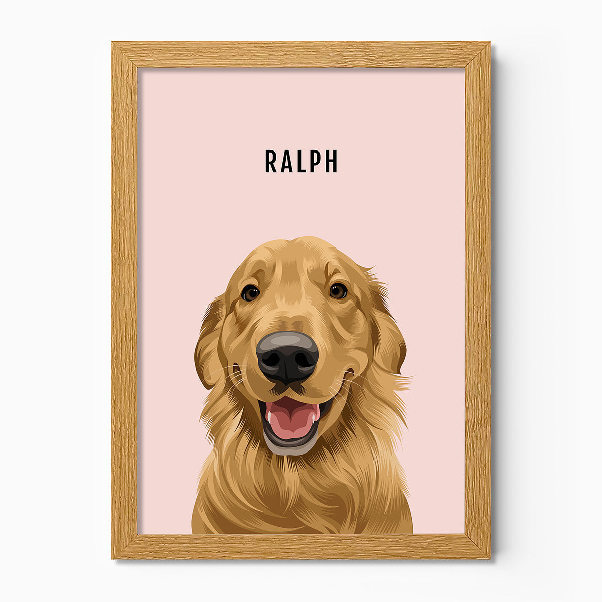 Custom Pet dog portrait – hand-drawn from customer photo