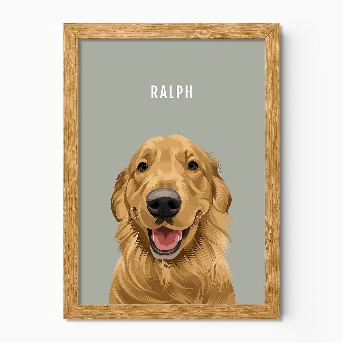 Custom Pet dog portrait – hand-drawn from customer photo