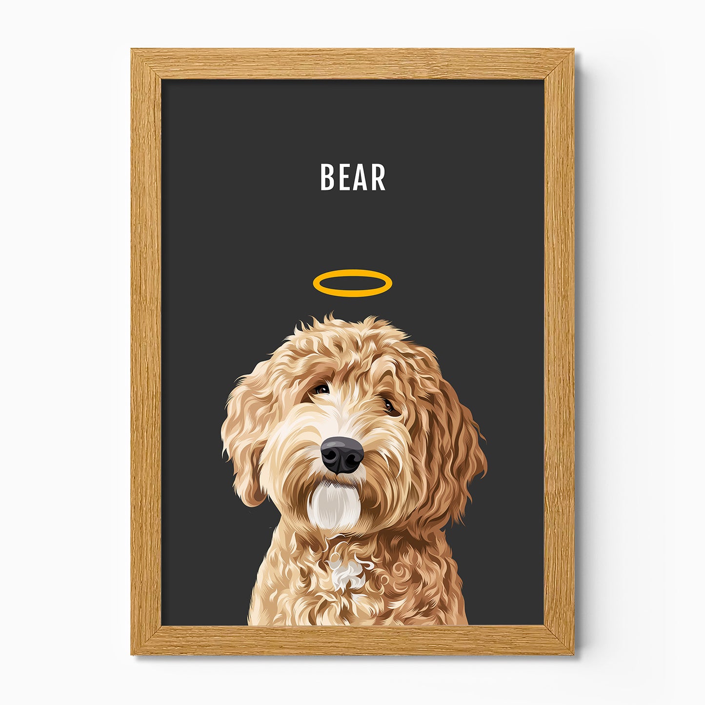 Dog Memorial Custom Drawn Pet Portrait